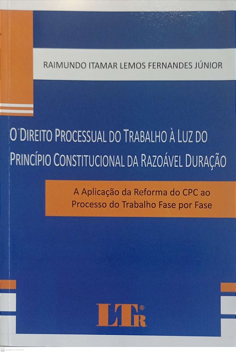 Livro o Direito Processual do Trabalho À Luz do Princípio Constitucional da Razoável Duração Autor Júnior, Raimundo Itamar Lemos Fernandes (2008) [seminovo]