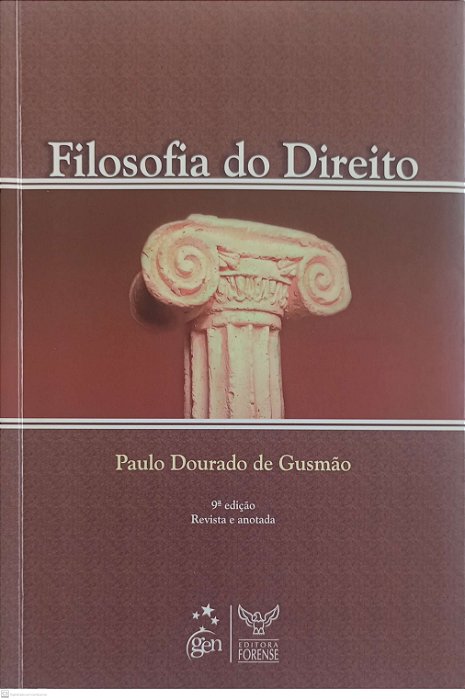 Livro Filosofia do Direito Autor Gusmão, Paulo Dourado de (2008) [seminovo]