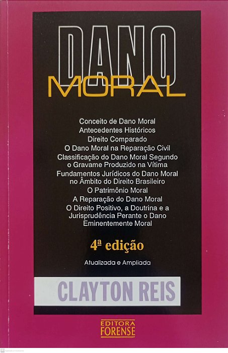 Livro Dano Moral Autor Reis, Clayton (2001) [usado]