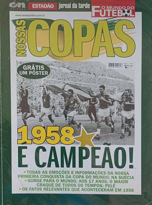 Revista Nossas Copas 1958 - o Mundo do Futebol Autor [usado]