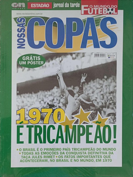 Revista Nossas Copas 1970 - o Mundo do Futebol Autor [usado]