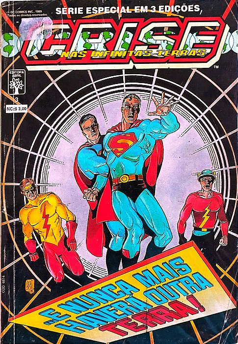 Gibi Crise nas Infinitas Terras #3 - Formatinho Autor (1989) [usado]