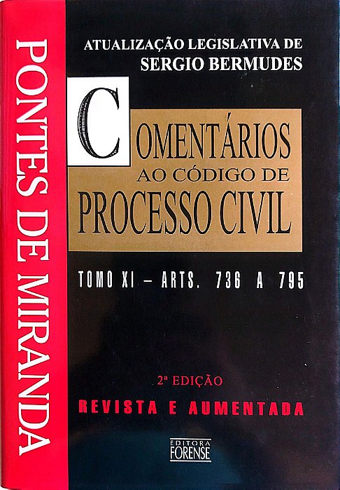 Livro Comentários ao Código de Processo Civil - Tomo 11 Autor Miranda, Pontes de (2002) [seminovo]