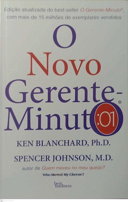 Livro o Novo Gerente-minuto Autor Blanchard, Ken (2019) [seminovo]