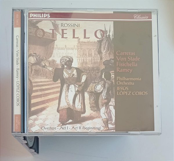 Cd Rossini Otello - Carreras / Von Stade / Fisichella / Ramey Interprete Philarmonia Orchestra e Jesús Lópes Cobos (1996) [usado]
