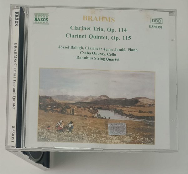 Cd Brahms: Clarinet Trio And Quintet Interprete József Balogh, Jenoe Jandó, Csaba Onczay, Danubius String Quartet (2001) [usado]