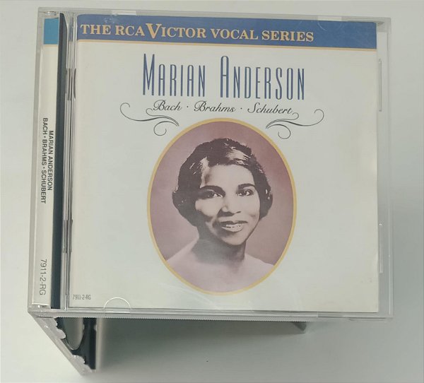 Cd Marian Anderson - Bach / Brahms / Schubert Interprete Marian Anderson com Vários Músicos (1989) [usado]