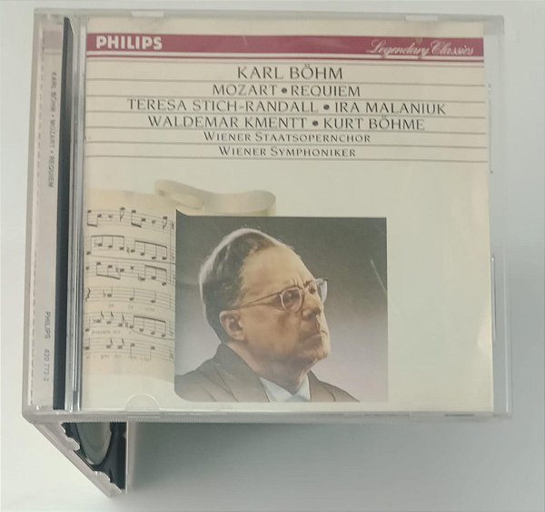 Cd Karl Bohm - Mozart: Requiem Interprete Karl Bohm com o Coro e Orquestra de Viena (1990) [usado]