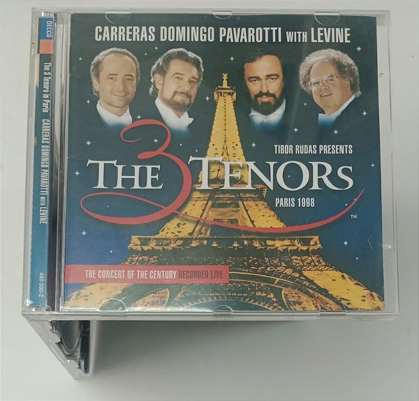 Cd The 3 Tenors In Paris - Carreras, Domingo e Pavarotti With Levine Interprete José Carreras, Plácido Domingo, Luciano Pavarotti, James Levine (1998) [usado]