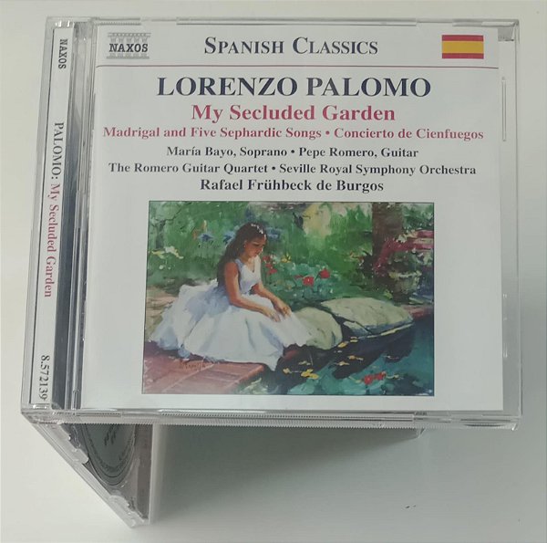 Cd Lorenzo Palomo - My Secluded Garden Interprete Lorenzo Palomo, María Bayo, Pepe Romero, Seville Royal Symphony Orchestra e Outros (2009) [seminovo]
