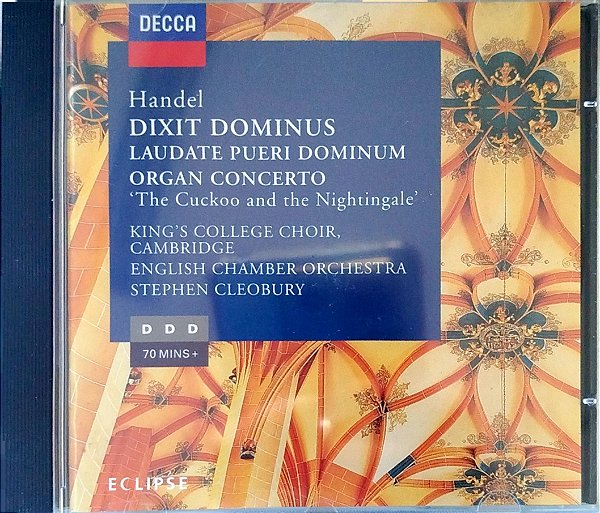 Cd Dixit Dominus Interprete Handel (1995) [seminovo]