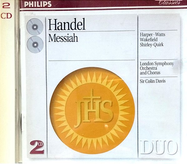 Cd Messiah Interprete Handel (1996) [usado]