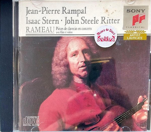 Cd Rameau: Pièces de Clavecin En Concerts Avec Flûte Et Violon Interprete Jean-pierre Rampal (1990) [usado]