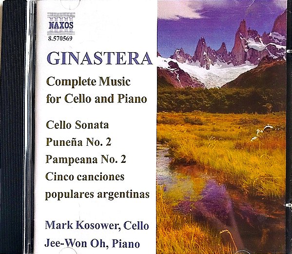 Cd Music For Cello And Piano Interprete Ginastera (2008) [seminovo]