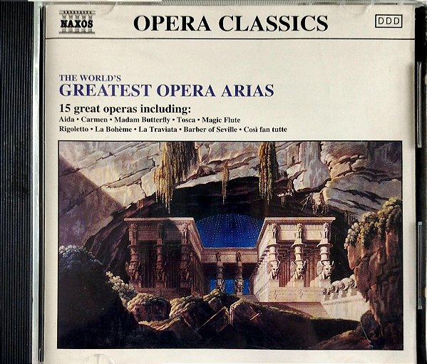 Cd The World Greatest Opera Arias Interprete Vários (1995) [seminovo]