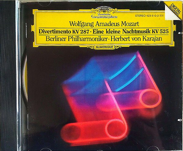 Cd Divertimento Kv 287 - Eine Kleine Nachtmusik Kv 525 Interprete Mozart (1988) [seminovo]