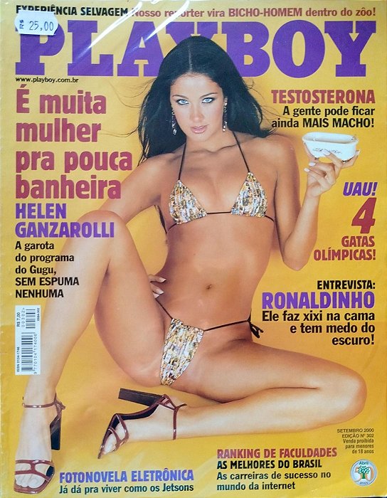 Revista Playboy 302 - Setembro 2000 Autor (2000) [usado]