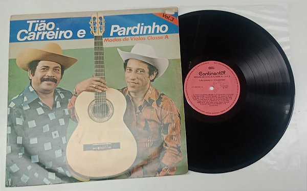 Disco de Vinil Tião Carreiro e Pardinho - Modas de Violas Classe a Vol.3 [lp 1981] Interprete Tião Carreiro e Pardinho (1981) [usado]