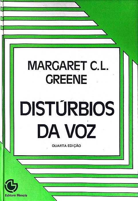 Livro Distúrbios da Voz Autor Greene, Margaret C. L. [usado]
