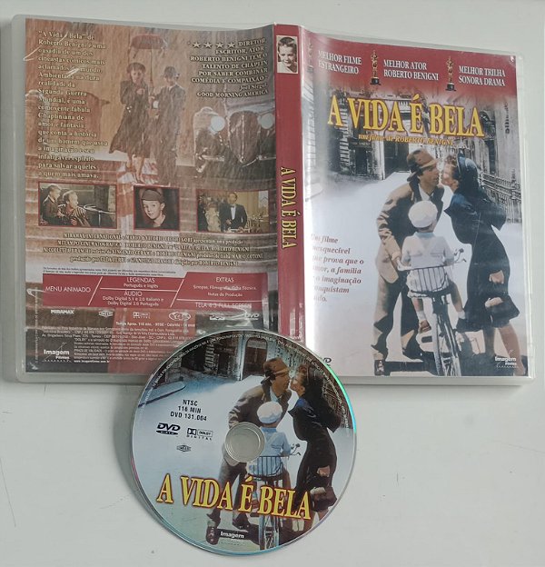 Disco de Vinil a Vida é Bela Interprete Roberto Benigni (2000) [usado]