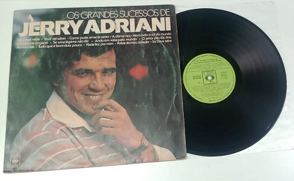 Disco de Vinil os Grandes Sucessos de Jerry Adrian [lp 1978] Interprete Jerry Adrian (1978) [usado]