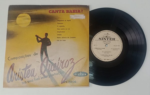 Disco de Vinil Aristeu Queiroz - Canta Bahia [vinil 10 Pol] Interprete Aristeu Queiroz [usado]
