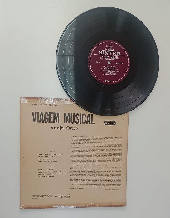 Disco de Vinil Viagem Musical com Vanja Orico [vinil 10 Pol] Interprete Vanja Orico [usado]