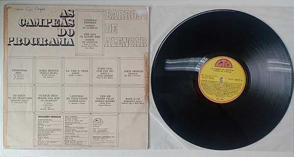 Disco de Vinil as Campeãs do Programa Barros de Alencar [lp 1976] Interprete Vários Artistas (1976) [usado]