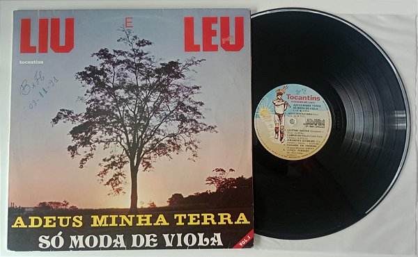 Disco de Vinil Liu e Léu - Adeus Minha Terra / Só Moda de Viola [lp 1981] Interprete Liu e Léu (1981) [usado]