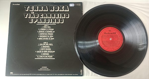 Disco de Vinil Tião Carreiro e Pardinho - Terra Roxa [lp 1978] Interprete Tião Carreiro e Pardinho (1978) [usado]