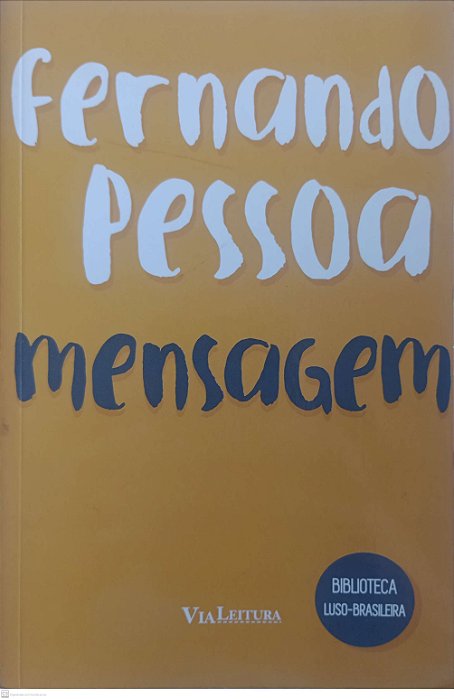 Livro Mensagem Autor Pessoa, Fernando (2019) [usado]