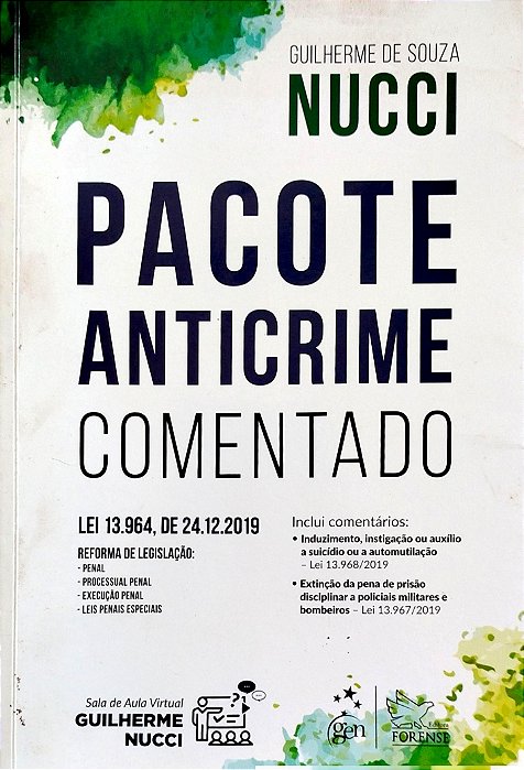 Livro Pacote Anticrime Comentado Autor Nucci, Guilherme de Souza (2020) [seminovo]