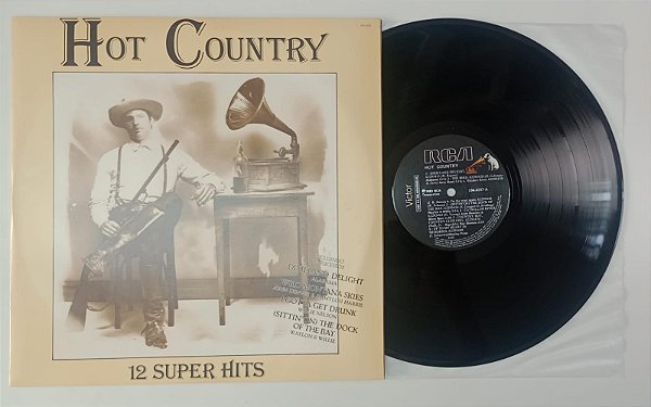 Disco de Vinil Hot Country - 12 Super Hits [lp 1983] Interprete Vários Artistas (1983) [usado]
