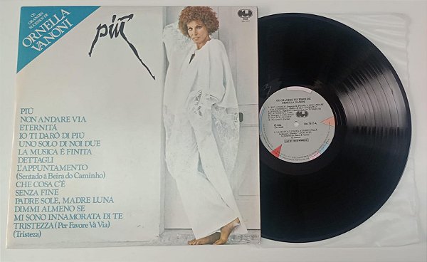 Disco de Vinil Ornella Vanoni - Piú: os Grandes Sucessos de Ornella Vanoni [lp 1983] Interprete Ornella Vanoni (1983) [usado]