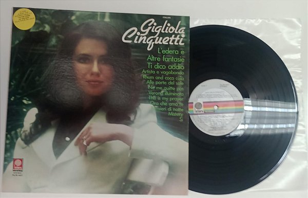 Disco de Vinil Gigliola Cinquetti [lp 1974 / Importado] Interprete Gigliola Cinquetti (1974) [usado]