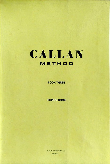 Livro Callan Method - Book Three Autor Desconhecido [usado]