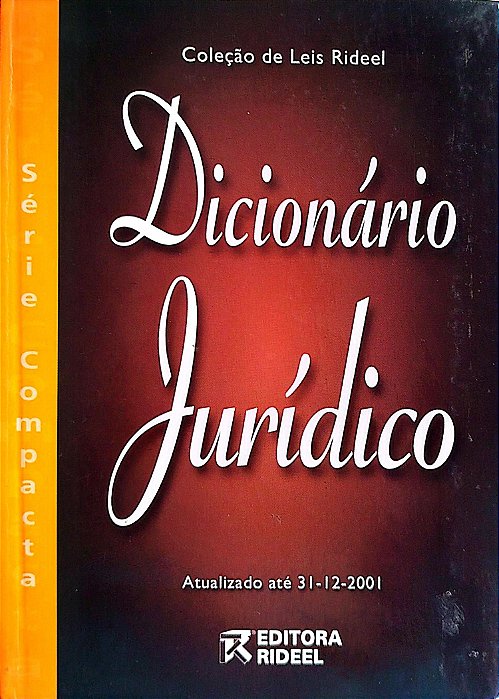 Livro Dicionário Jurídico Autor Angher (coord.), Anne Joyce (2002) [seminovo]