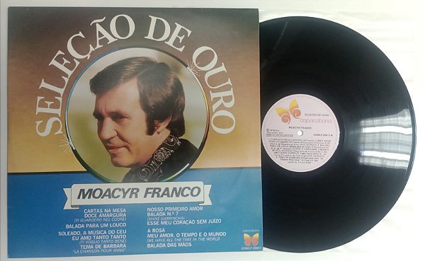 Disco de Vinil Moacyr Franco - Seleção de Ouro [lp 1978] Interprete Moacyr Franco (1978) [usado]