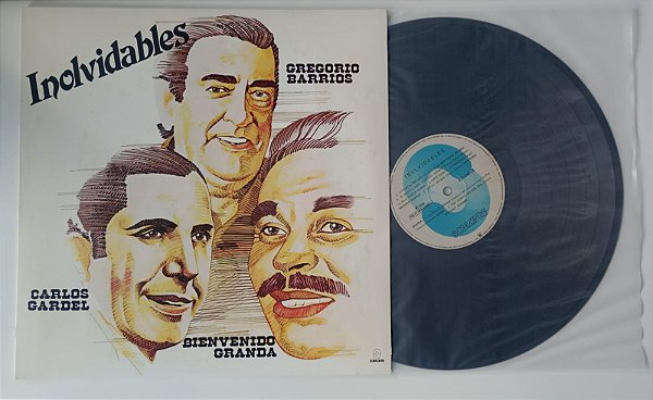 Disco de Vinil Gregorio Barros, Carlos Gardel & Bienvenido Granda - Inolvidables [lp 1986] Interprete Gregorio Barros, Carlos Gardel & Bienvenido Granda (1986) [usado]