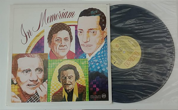 Disco de Vinil In Memorian: 16 Grandes Sucessos dos Inesquecíveis Orlando Silva, Francisco Alves, Altemar Dutra e Carlos Galhardo [lp 1986] Interprete Orlando Silva, Francisco Alves, Altemar Dutra e C