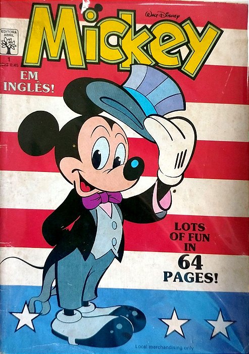 Gibi Mickey em Inglês #1 Autor (1989) [usado]