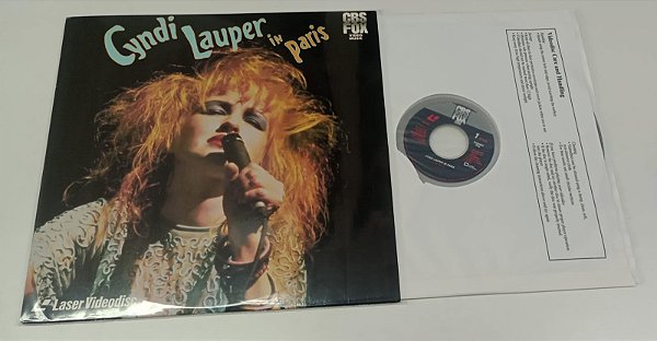 Disco de Vinil [laserdisc - Show ao Vivo] Cyndi Lauper - In Paris Interprete Cyndi Lauper (1988) [seminovo]