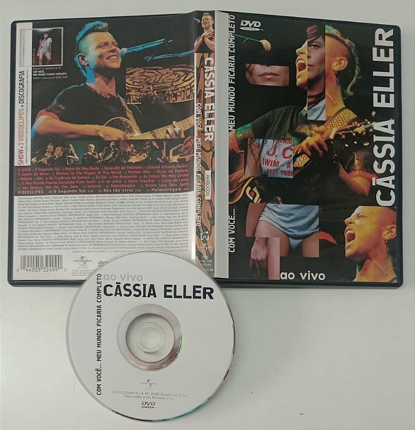 Dvd Cássia Eller - com Você... Meu Mundo Ficaria Completo Editora Max Pierre [usado]