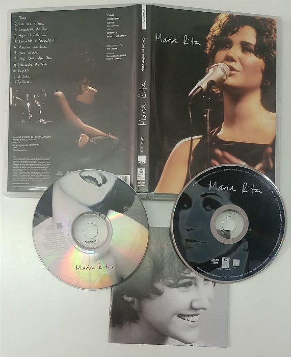 Dvd Maria Rita - Dose Dupla Vip [cd + Dvd] Editora Marcus Vinicius Baldini e Homero Olivetto [seminovo]