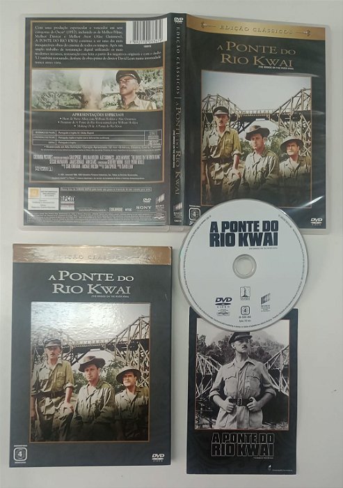 Dvd a Ponte do Rio Kwai [com Sobrecapa] Editora David Lean [seminovo]