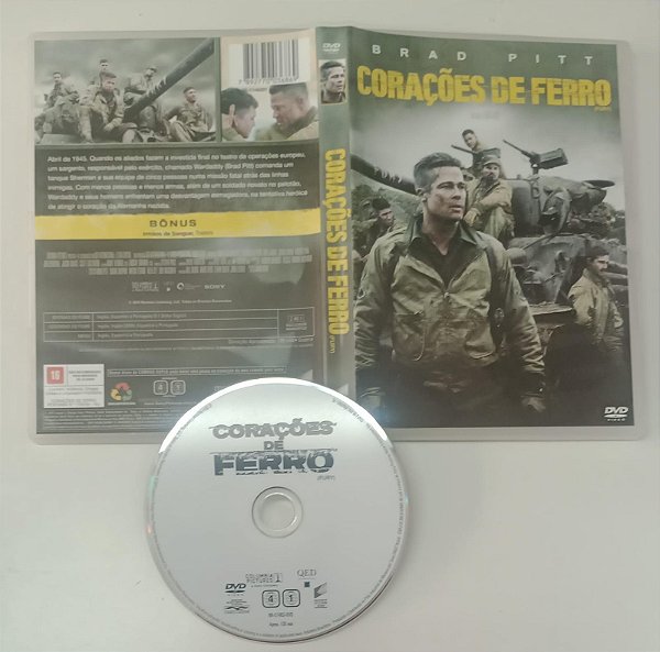 Dvd Corações de Ferro Editora David Ayer [usado]