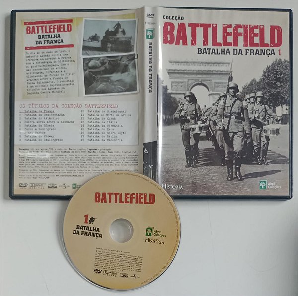 Dvd Coleção Battlefield 1 - Batalha da França Editora [usado]
