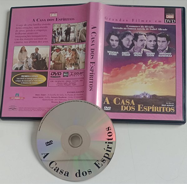 Dvd a Casa dos Espíritos Editora Bille August [usado]