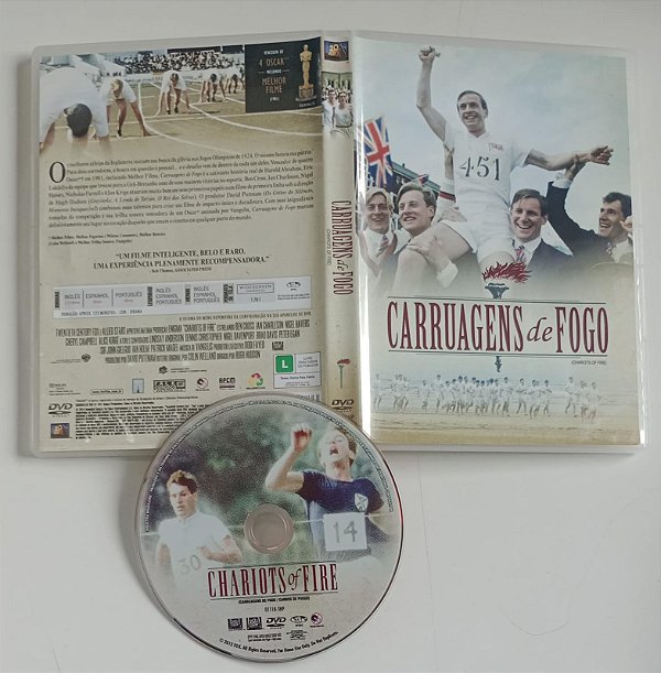 Dvd Carruagens de Ferro Editora Hugh Hudson [seminovo]