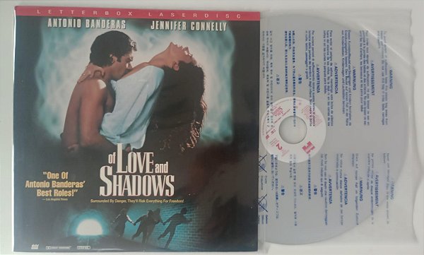 Disco de Vinil [laserdisc - Filme] Of Love And Shadows (de Amor e de Sombra) Interprete Vários Atores [seminovo]